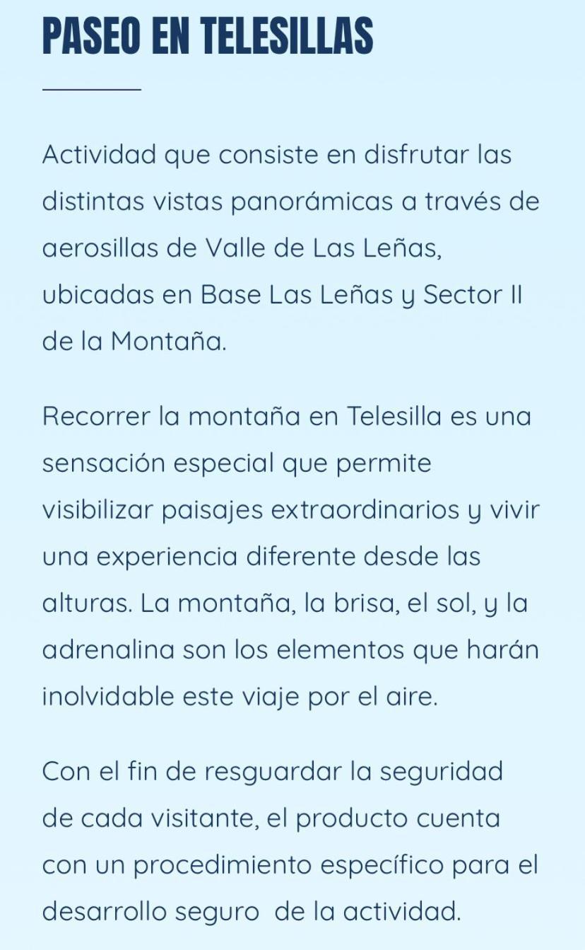 Departamento Dentro Del Centro De Sky Valle De Las Lenas, Edificio Esparta Екстериор снимка